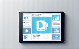 Tablet displaying a professional media kit layout - Service: Media Kit Development